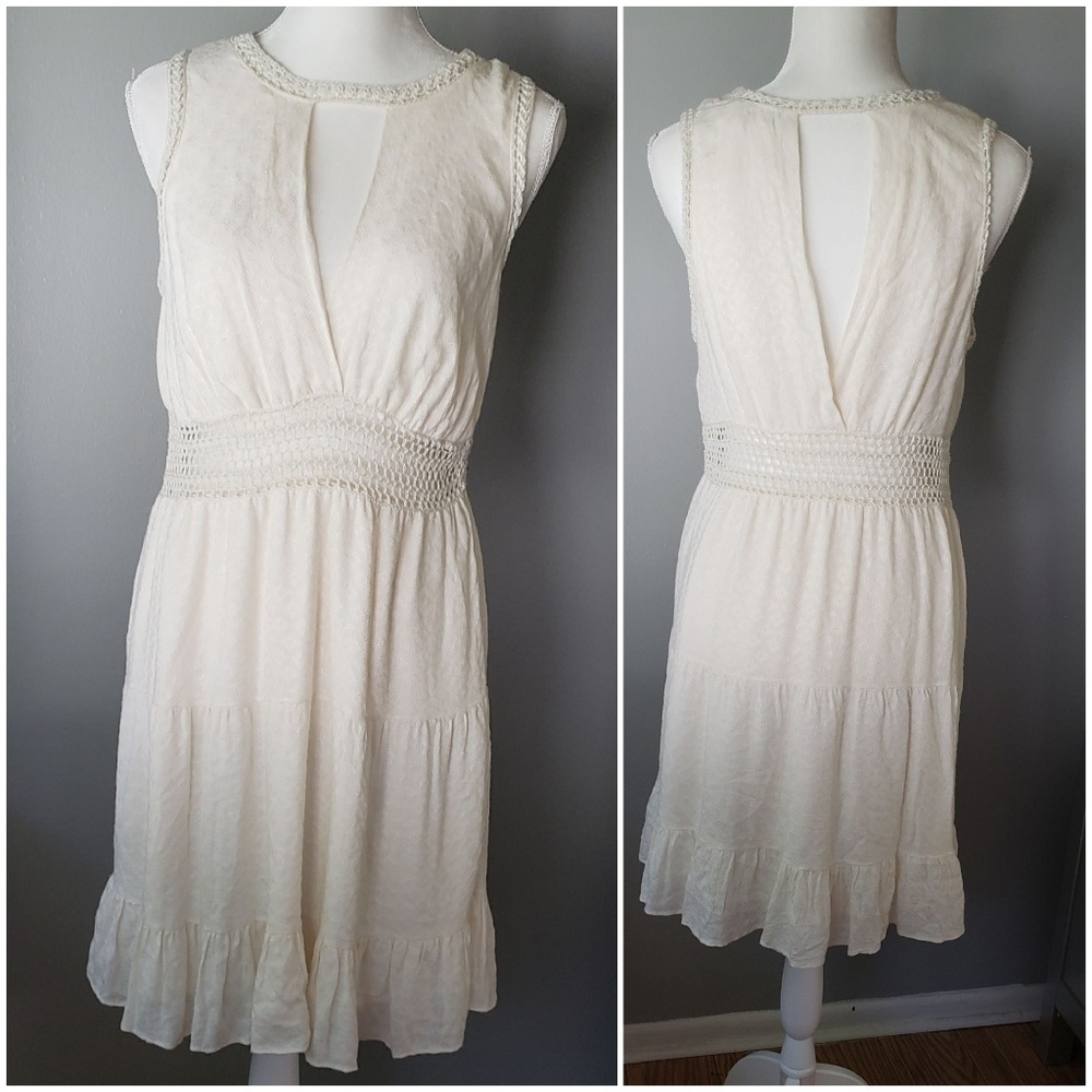 Flirty cream colored dress